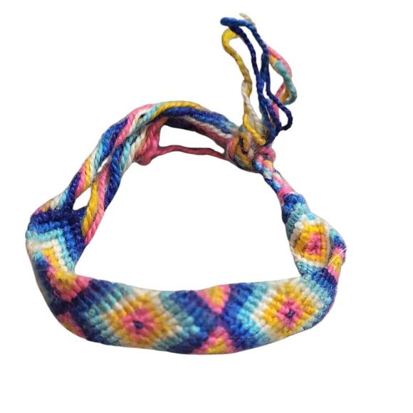 Bohemian African Rainbow Handmade Braided Bracelet - Picture 1 of 2